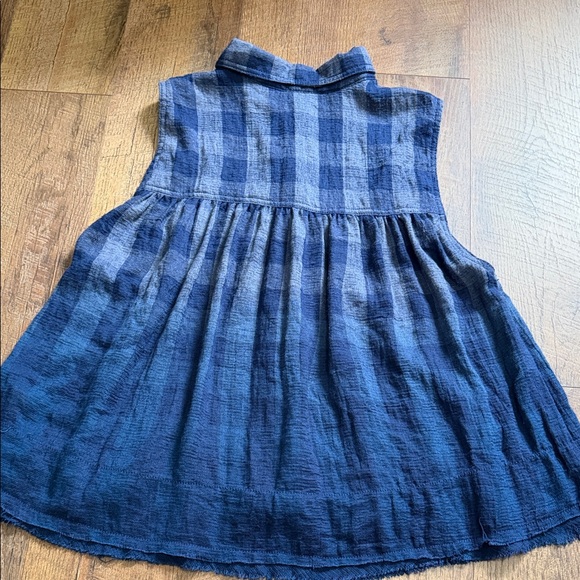 Free People Blue Plaid Sleeveless Top - Picture 10 of 10